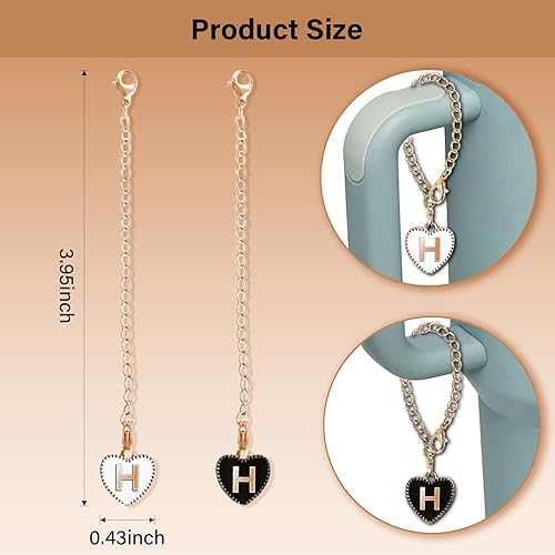 Miniatura 4 de Stanley - Accesorios para tazas, 2 fundas de popote con letras Stanley con 2 dijes de letras para taza Stanley de 30 y 40 onzas, adorno de pajita