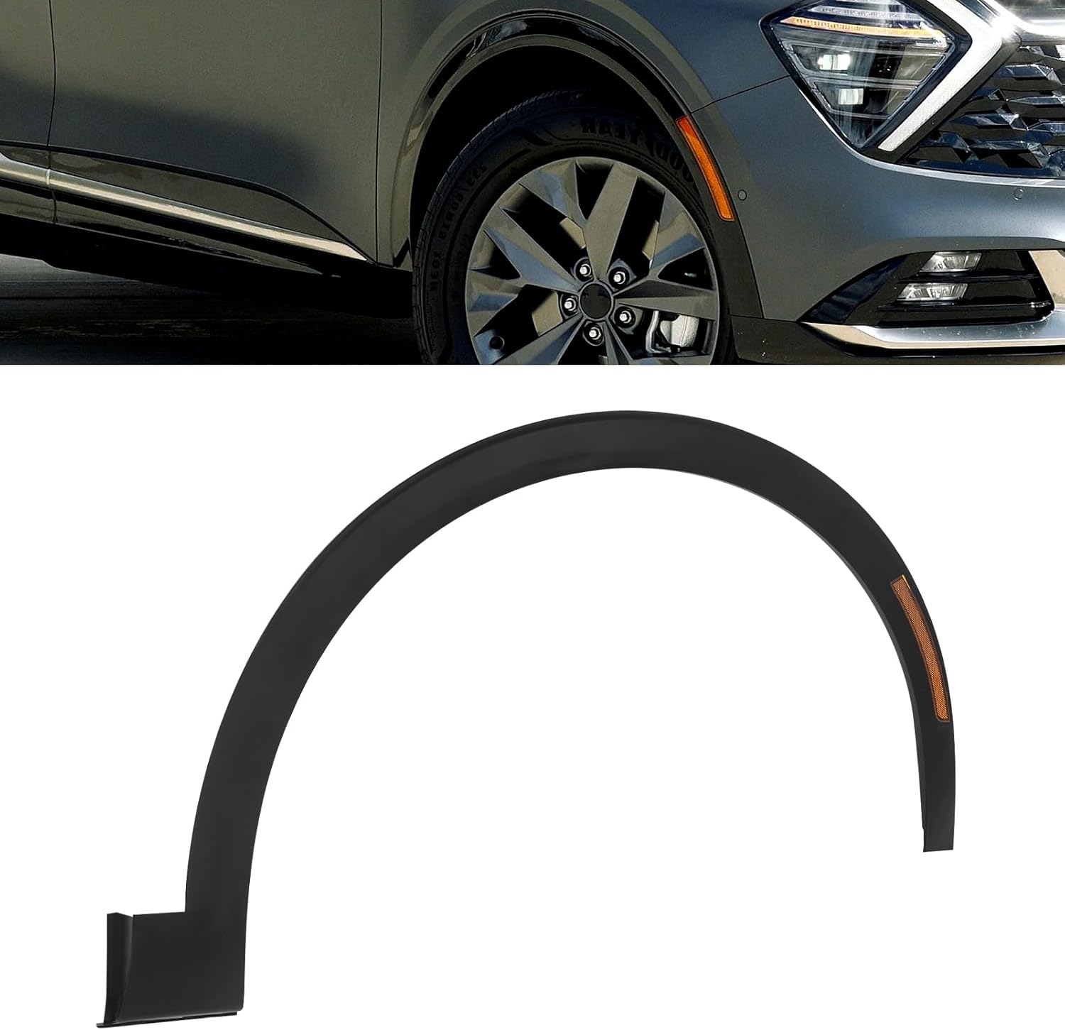 Front Wheel Arch Trim Fender Flares For 2023-2024 Kia Sportage SX, Direct Replacement for OEM KI1291115 (Right Passenger Side)