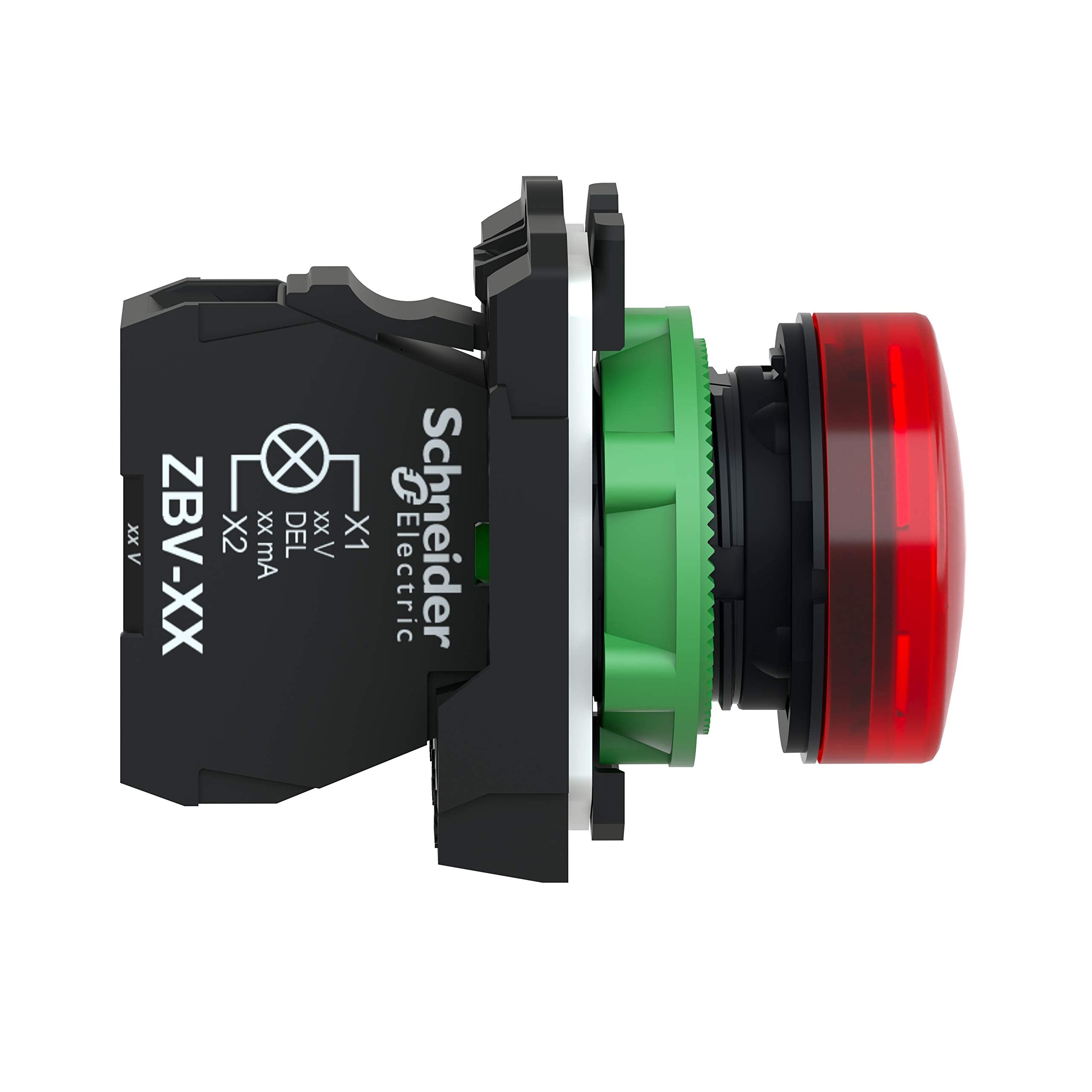 Schneider Electric - Harmony XB5 - voyant lumineux DEL - Ø22 - rouge - 230V - vis étrier - XB5AVM4
