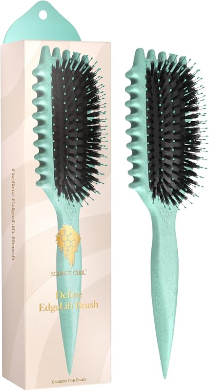 Bounce Curl Define EdgeLift Brush, 5-in-1 Tool for Effortlessly Defined Curls, Waves & Coils, Reduces Frizz - Teal