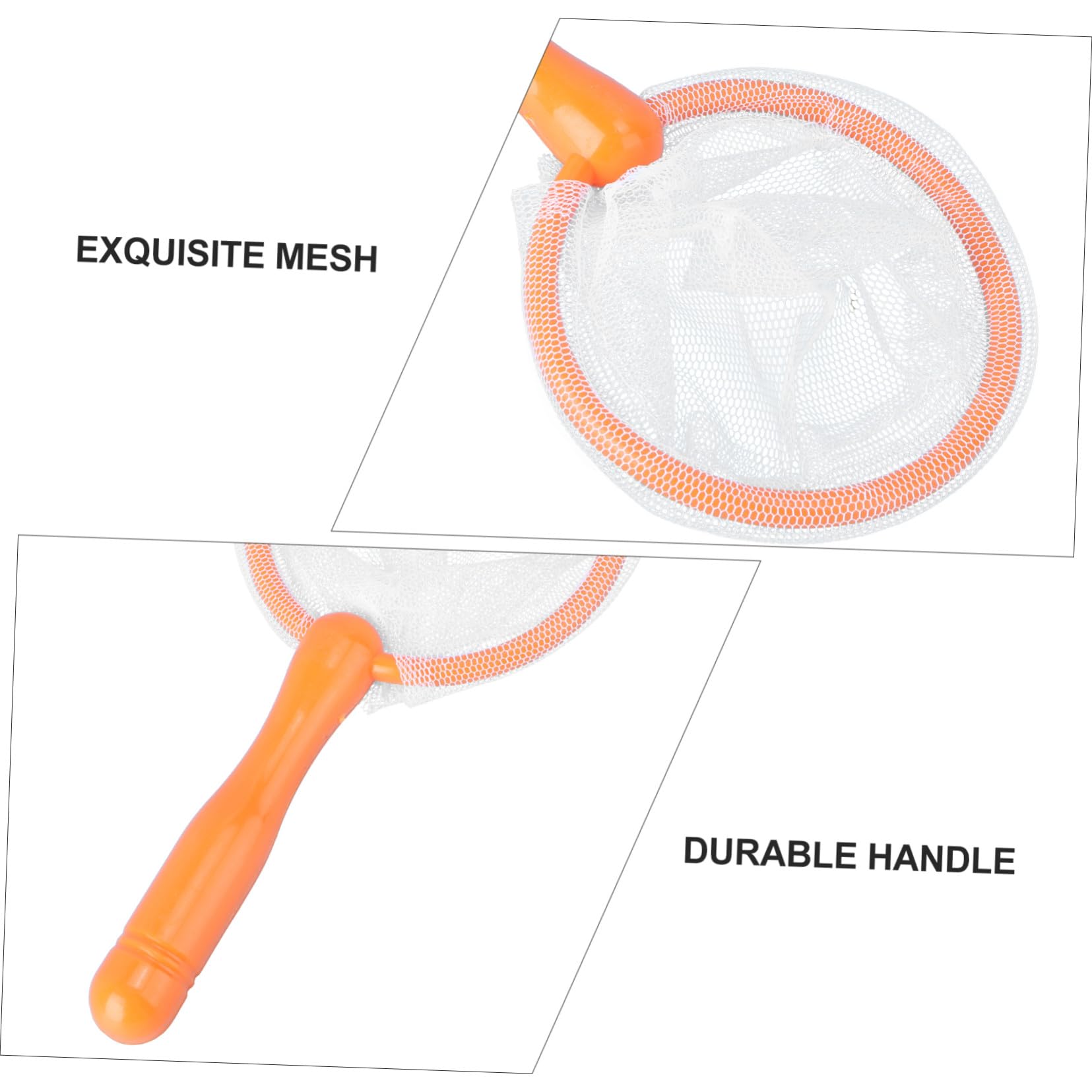 Uonlytech Filet de Pêche pour Jeunes 10 Pièces, Jouet Plastique Compact