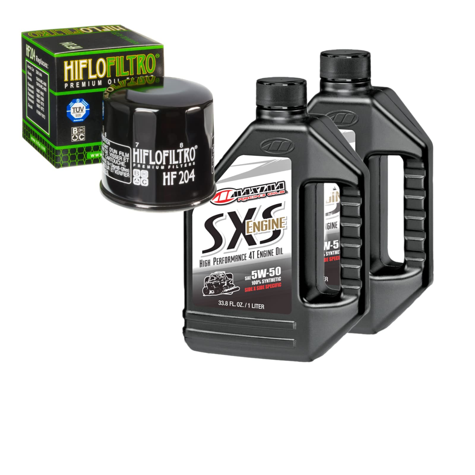 5W-40 Oil Change Kit Compatible With 2007 Kawasaki KVF360B Prairie 2X4 SRA