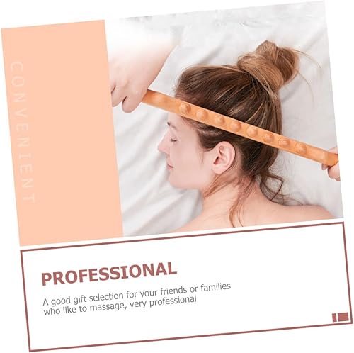 Miniatura 8 de Beavorty Gua Sha Masaje Palo de Masaje Palo de Masaje Rodillo de Hombro Rodillo Masajeador de Madera Palo de Masaje Manual Palo de Reflexología Palo