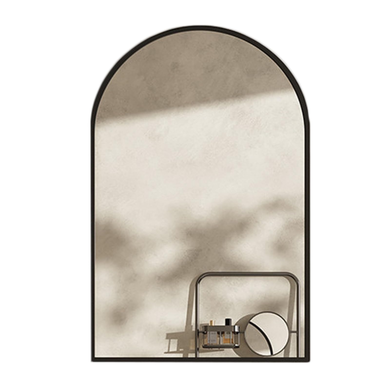 Miroir mural arche noir 40x150 d&eacute;coration entr&eacute;e chambre miroir