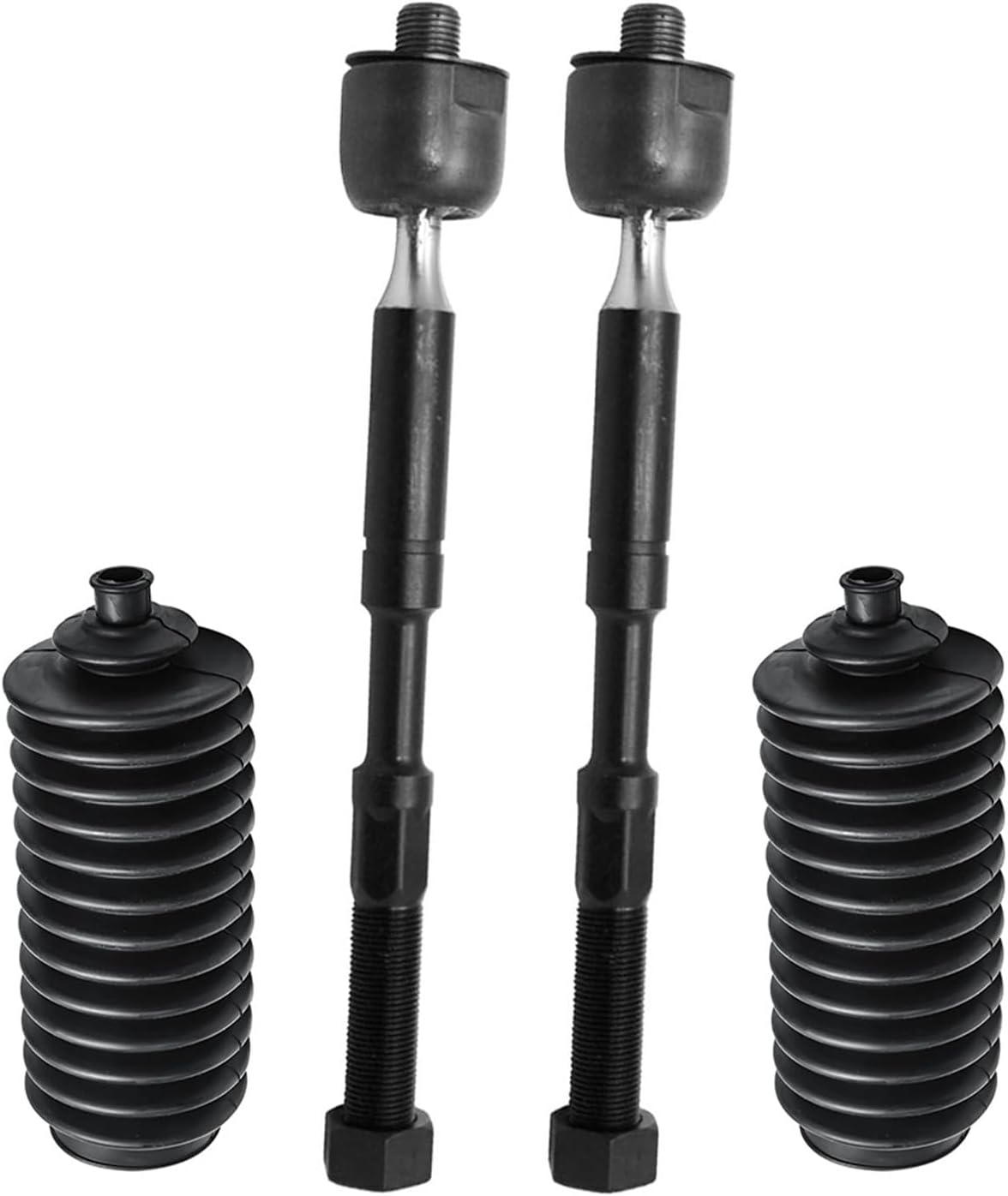 Detroit Axle - 10pc Front Suspension Kit for Toyota 2011-2020 Sienna 4 Inner Outer Tie Rod Ends 2 Sway Bar Links 2 Lower Ball Joints 2 Boots 2012 2013 2014 2015 2016 2017 2018 2019 Replacement