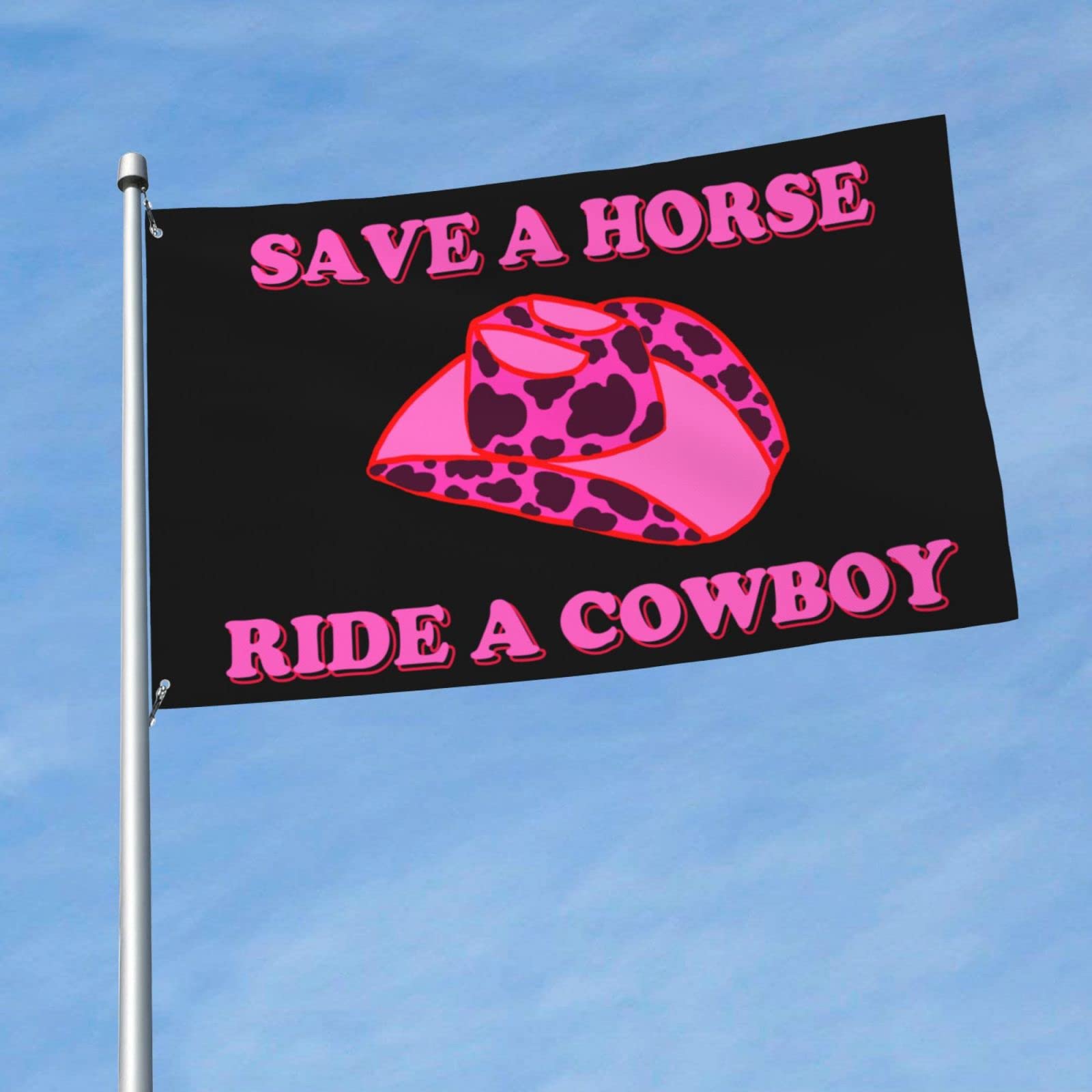 Seekamit Flagge „I Heart Vokuhila“ – Pink, 90x152 Cm, Aus Polyester, Mit Kupferösen