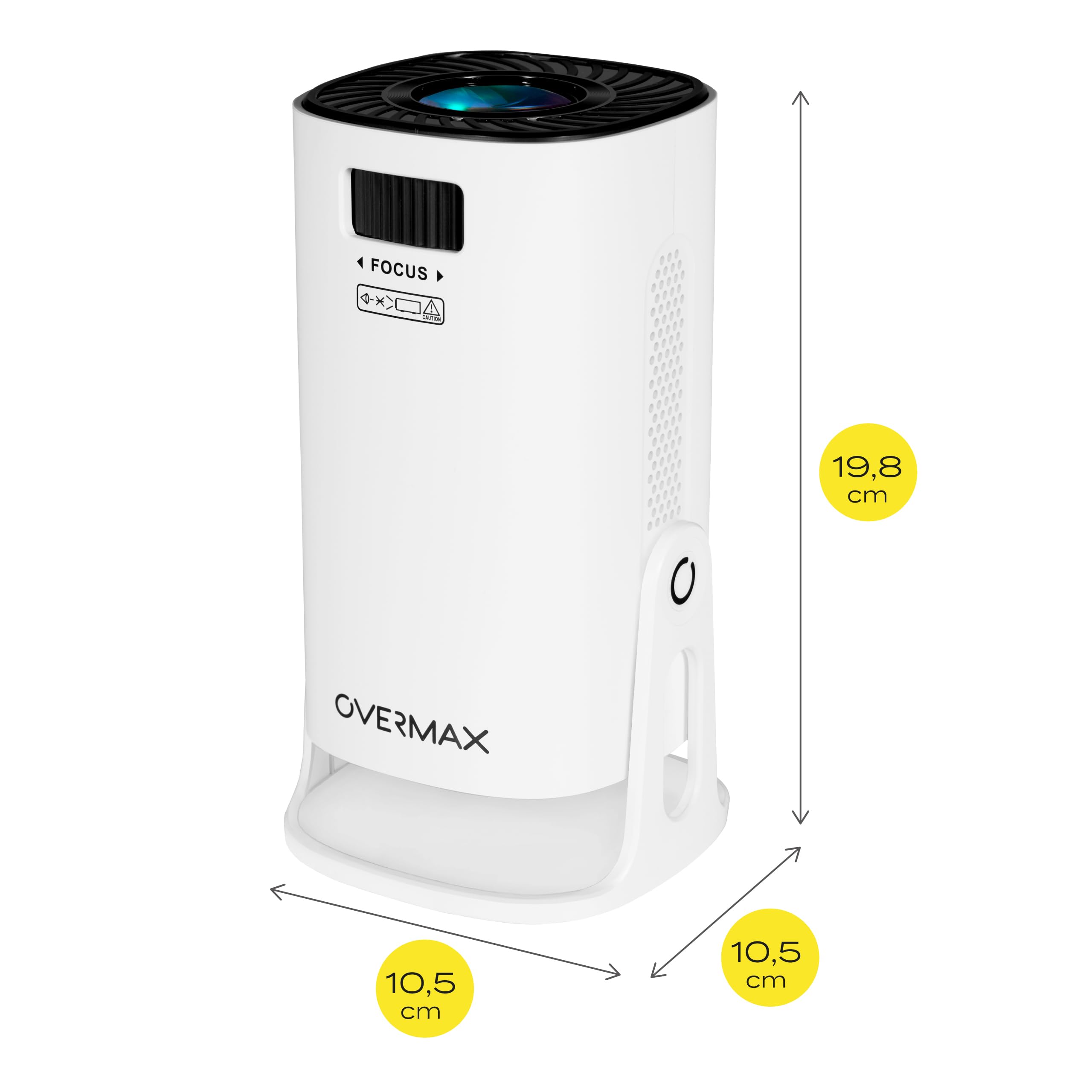 OVERMAX Multipic Veer Proiettore Portatile 4K FullHD | Wi-Fi Bluetooth | Android 9.0 | Cielo Stellato | 2000 Lumen - 6