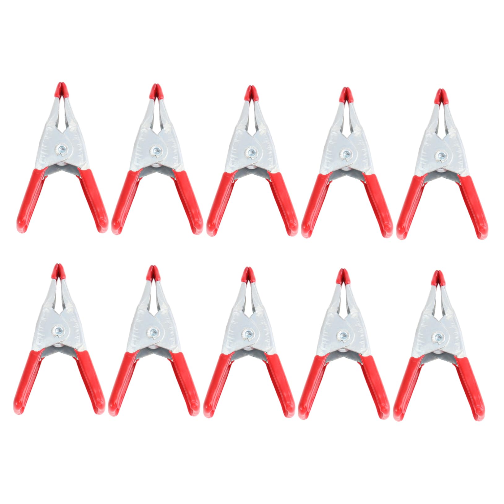WOONEKY 10pcs Carbon Steel Spring Clamps Tent Clip for Camping Alligator Clips for Outdoor Heavy Duty Alligator Clamps Wire
