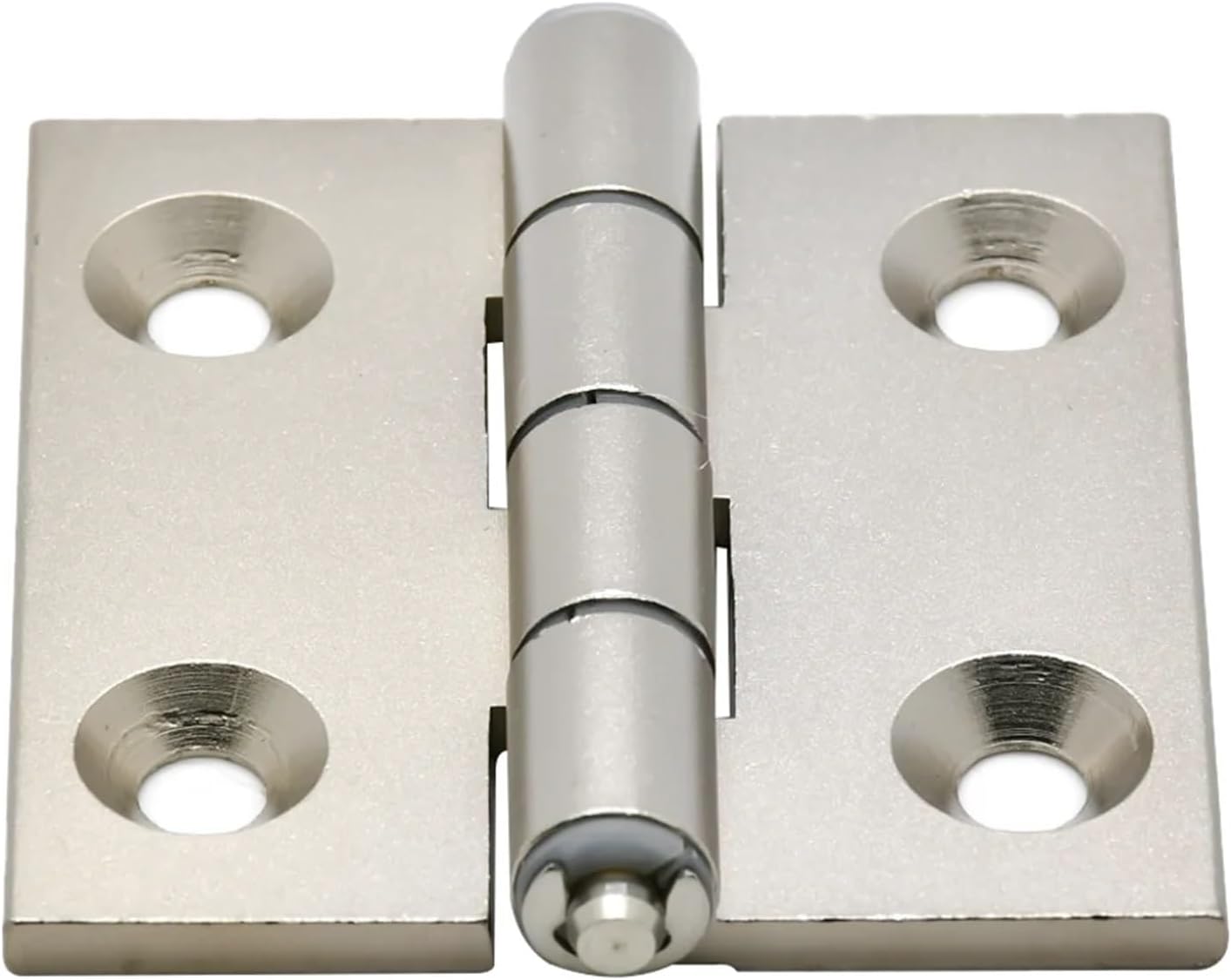 1Pc Flat Dust-Free Butterfly Hinges for Doors, Cabinets - A6063S-T5, Electroless Nickel Plating, Light Load Tapered Bore Type(DJLG-47A)