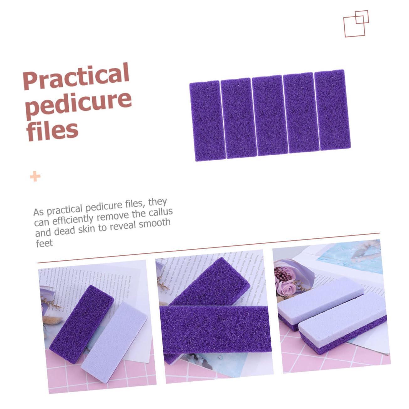 FRCOLOR 20pezzi Piedi Lavica Esfolianti Per Calli e Morta Strumenti Pratici Per La Dei Piedi Facili Da Trasportare e Utilizzare Materiale Resistente e Della
