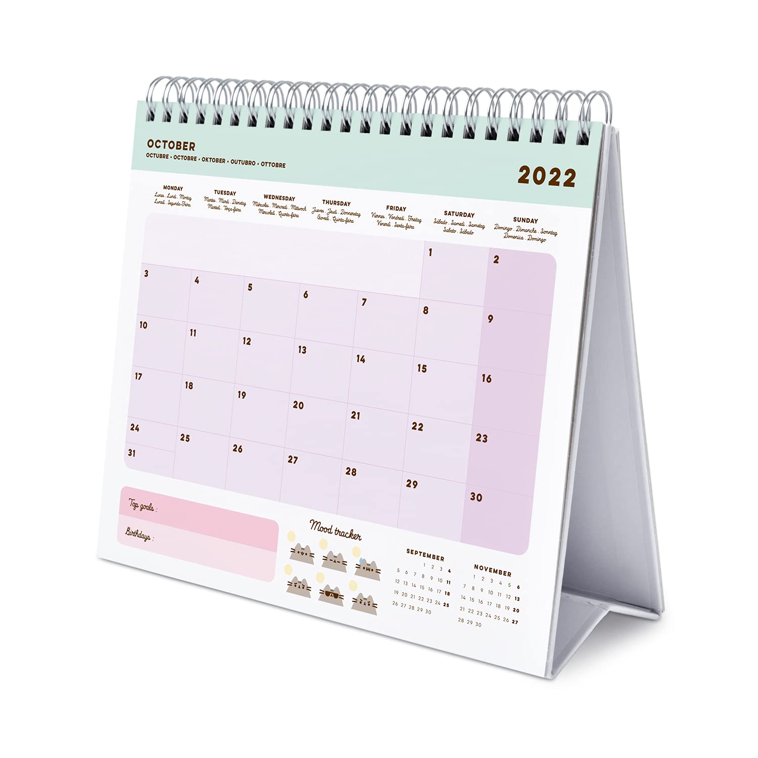 Grupo Erik Official Pusheen Calendar 2022 Desktop Calendar 2022