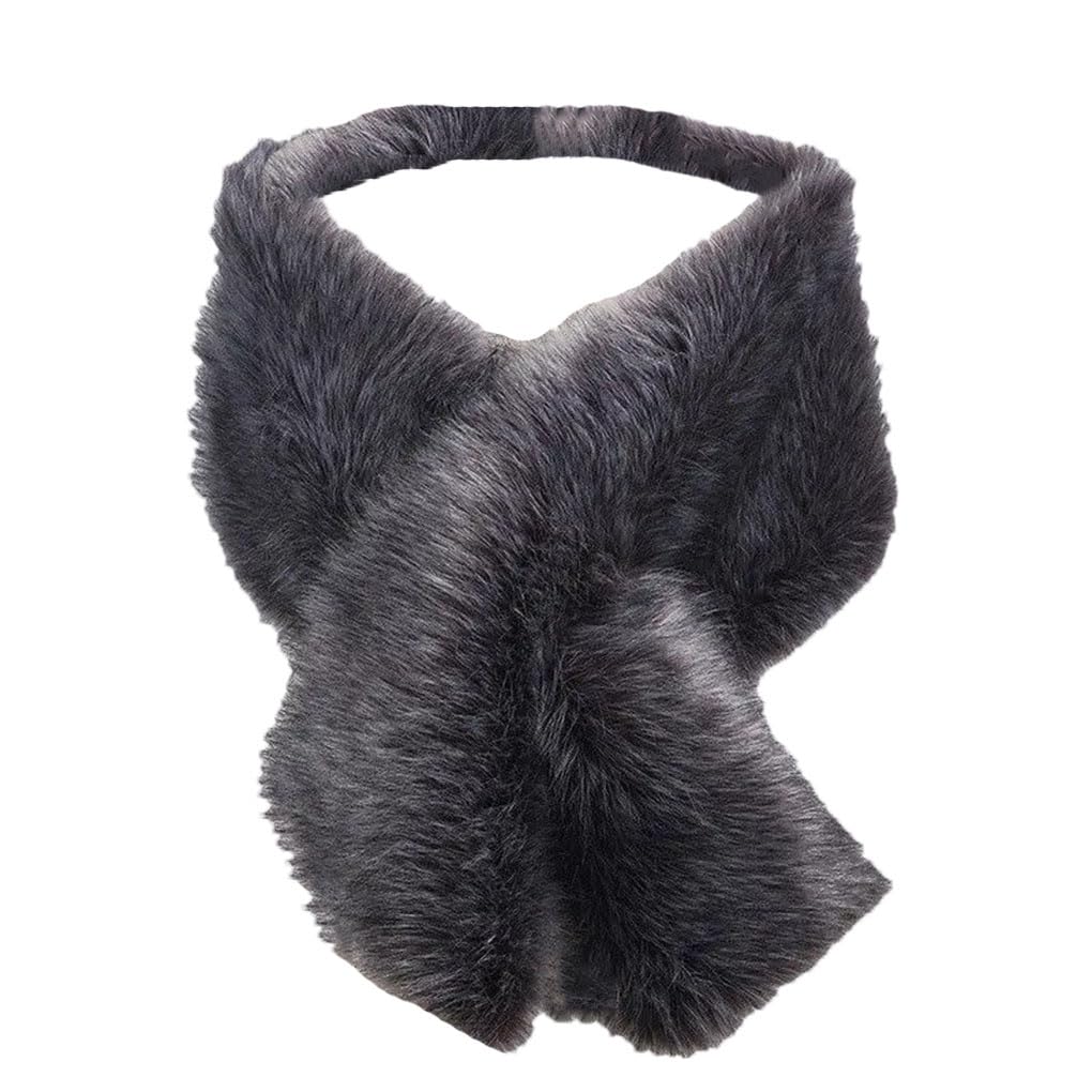 Brauner Kunstfell, Hochzeitsschal, Damen, Party, Braut, Umhang, Umhang, Winter, Brautschmuck, Wickelzubehör