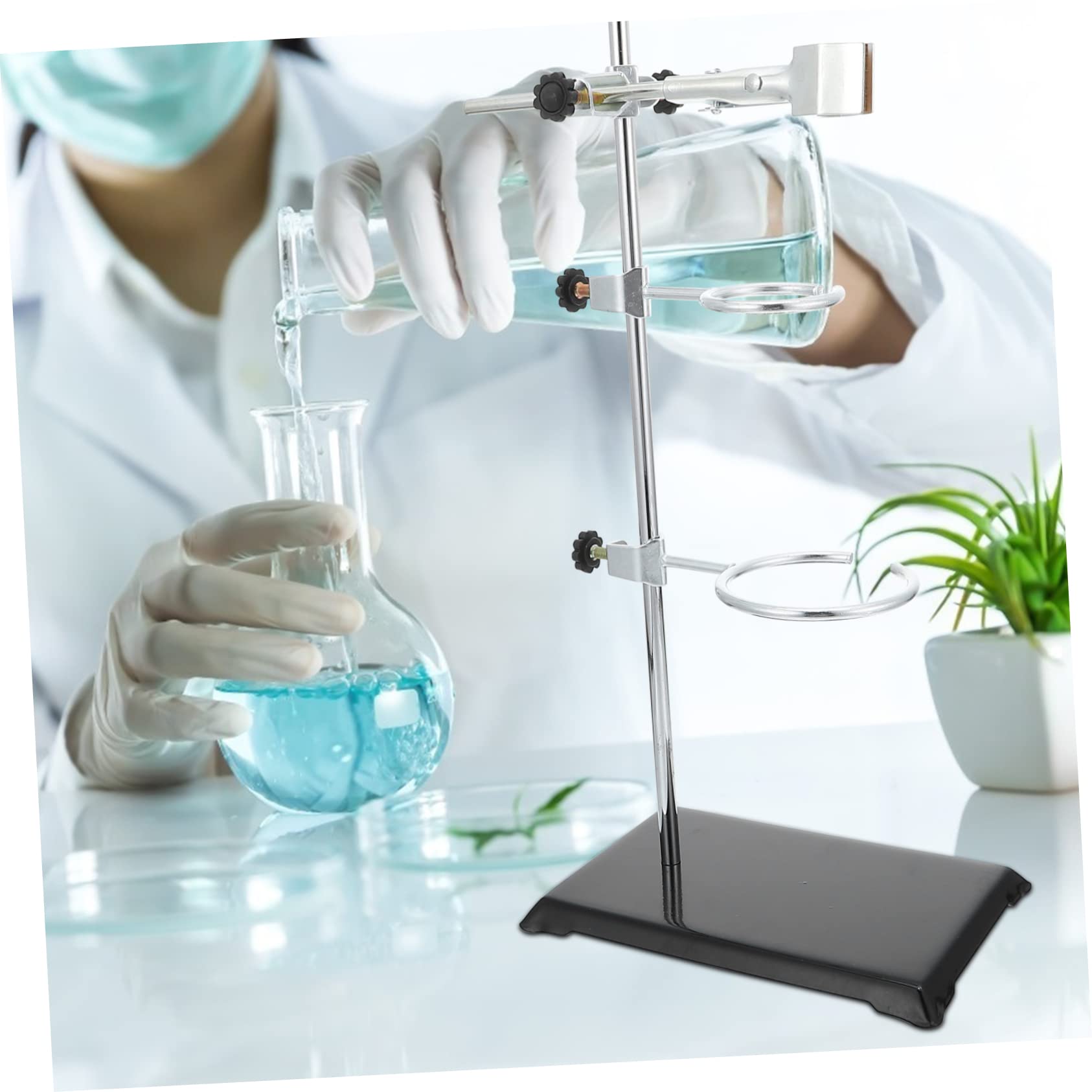 MAGICLULU Equipo de Experimentación Química Soporte de Retorta de Laboratorio Material Metálico Laboratorio para Uso