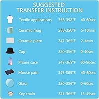 Vista 7 de HTVRONT Papel de sublimación de 13 x 19 pulgadas, 150 hojas de excelente liberación de tinta de transferencia de sublimación para vasos, tazas