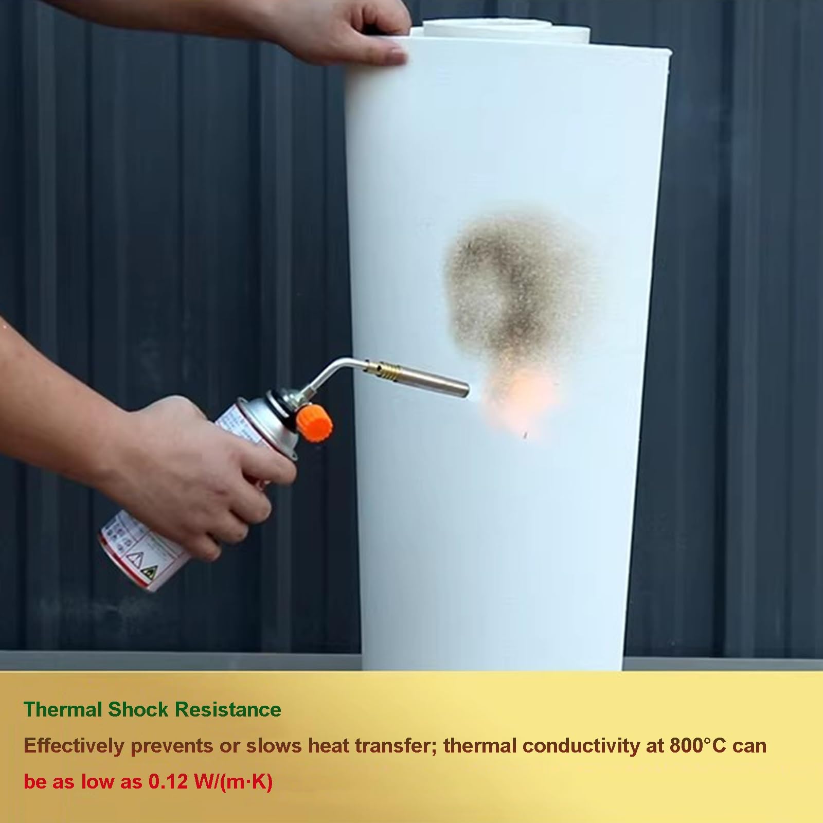 manta aislante de fibra cerámica Papel de fibra cerámica 2300F blanco Multi grueso HT aislamiento junta estufa horno horno vidrio(8MM)
