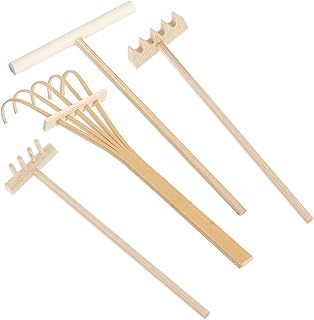 4pcs Zen Garden Rake Kit - Miniature Tabletop Japanese Rock Sand Zen Garden Accessories for 18 Years and Older