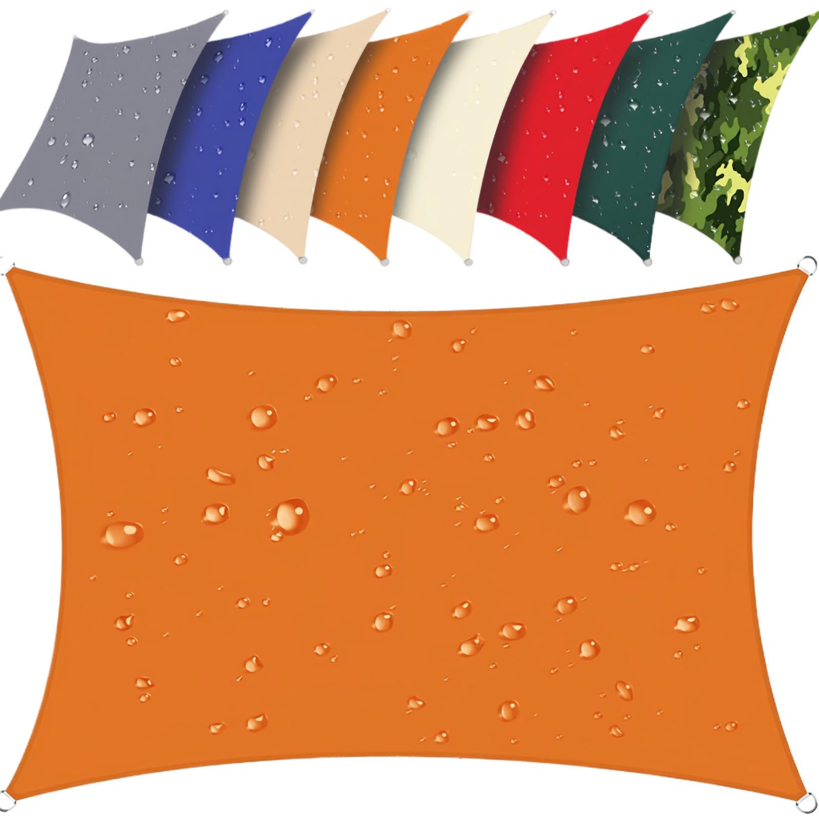 Voile d'ombrage anti-UV grand format pour protection solaire de terrasse