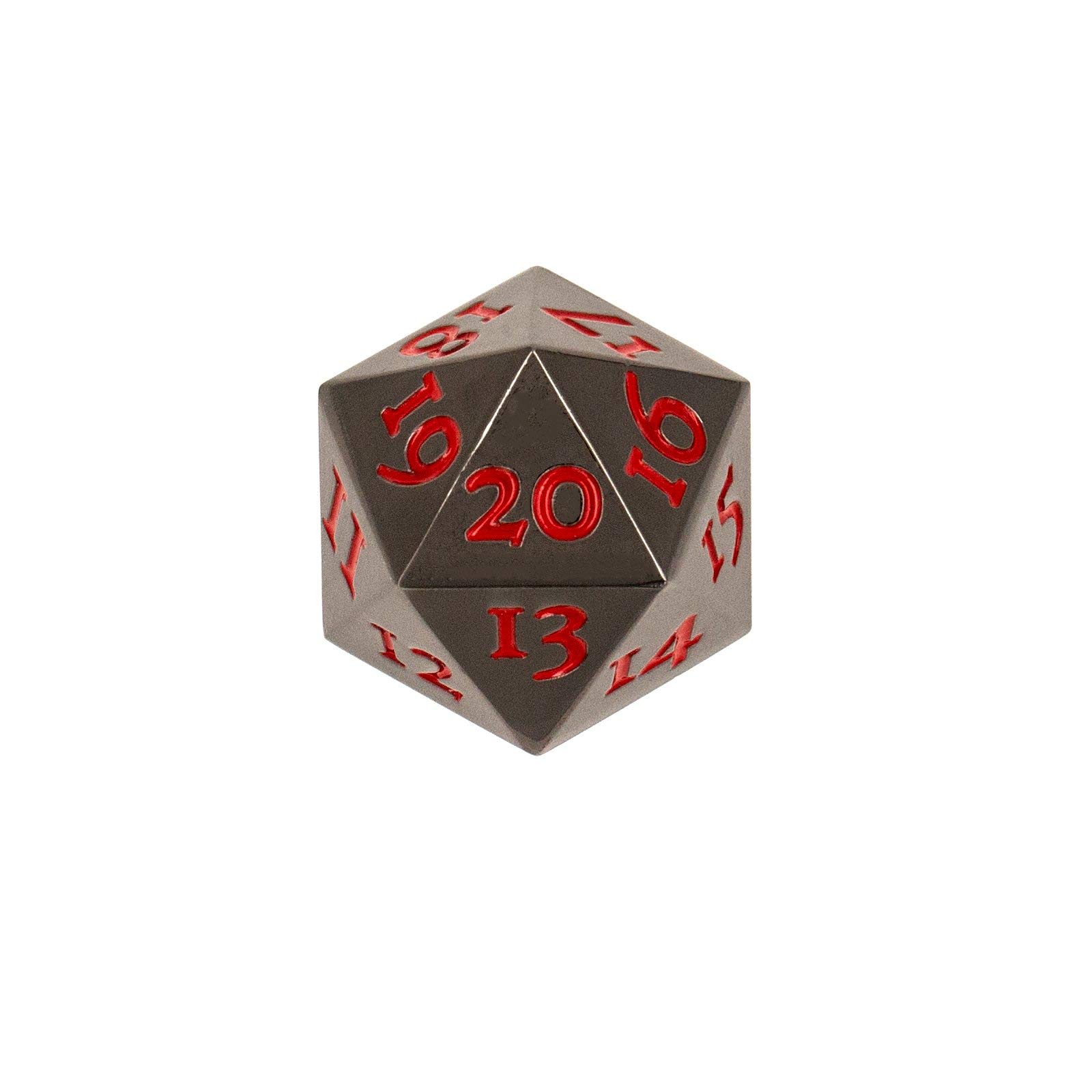 Extra Large Solid Metal D20 Spindown/Countdown Dice Black Life Counter for MTG Magic Commander EDH Extra Heavy : Toys & Games
