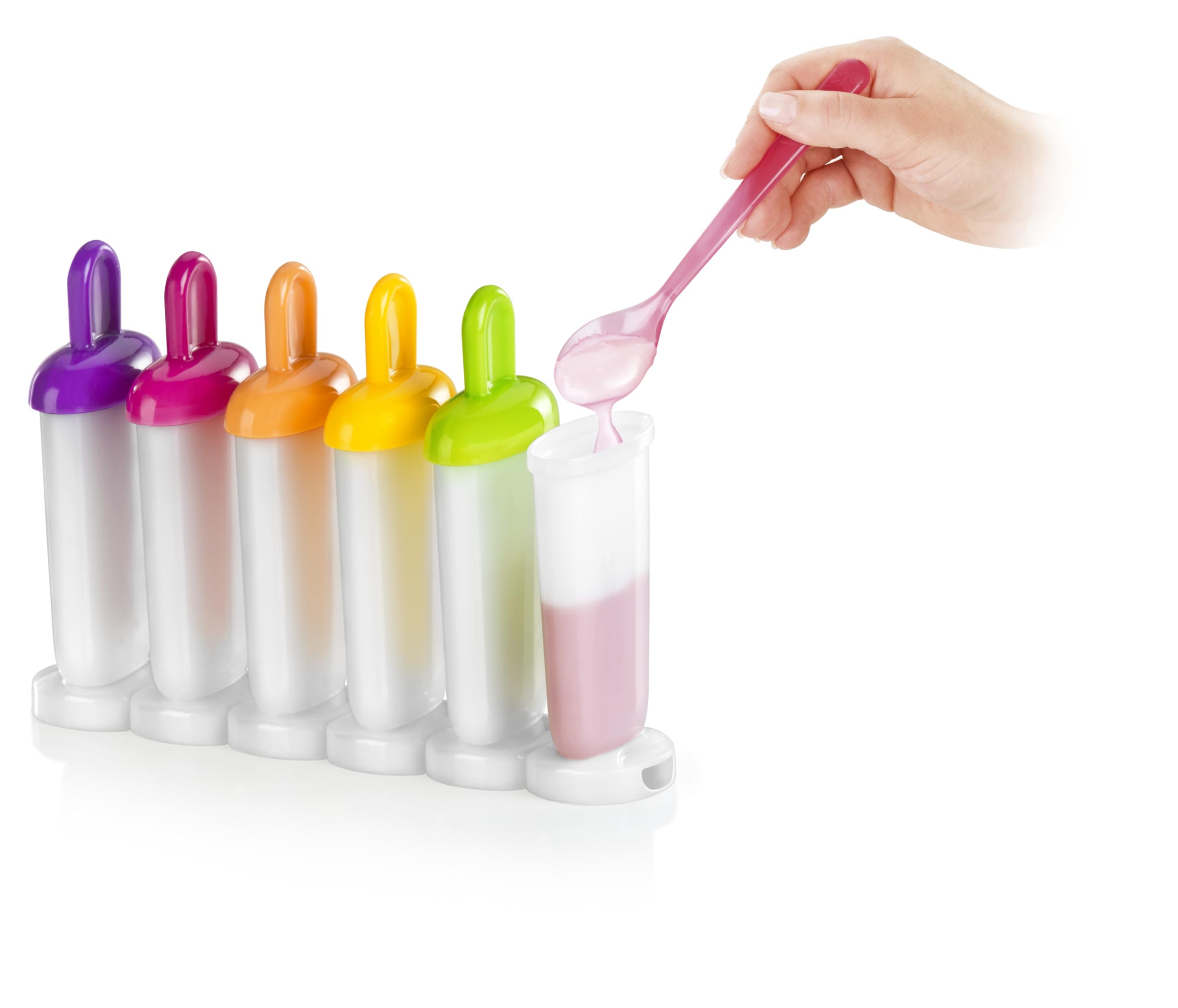 Tescoma Bambini Stampi per Gelati 6 Pezzi 13 x 19 cm Plastica Multicolore