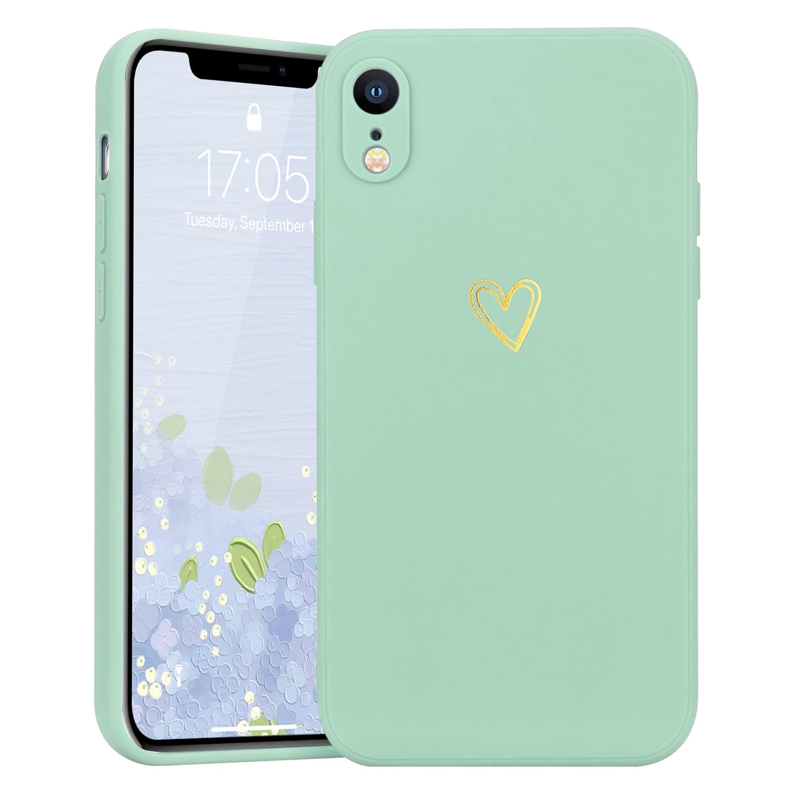 1 pezzo Custodia per telefono TPU a motivo a cuore compatibile con la serie iPhone/Samsung | SHEIN ALIA