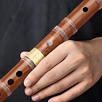 Vista 2 de Flauta dizi de bambú. Instrumento tradicional chino hecho a mano, Clave de Re