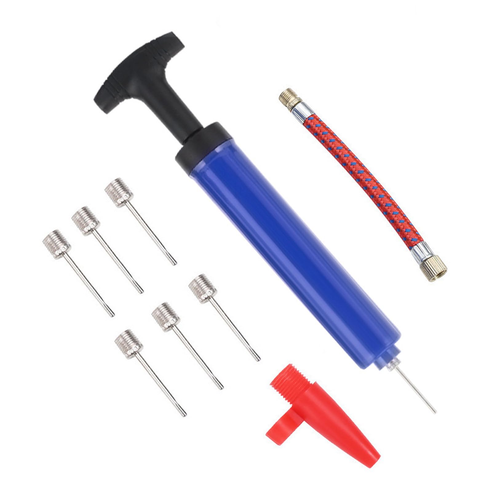 Pompe à air Portable, kit de gonflage avec Aiguille, buse, Tuyau d'extension pour Football, Basket-Ball, Volley-Ball, Water-Polo, Rugby, Exercice, Ballon de Sport, Natation, gonflables Pompe à air Portable, kit de gonflage avec Aiguille, buse, Tuyau d'extension pour Football, Basket-Ball, Volley-Ball, Water-Polo, Rugby, Exercice, Ballon de Sport, Natation, gonflables