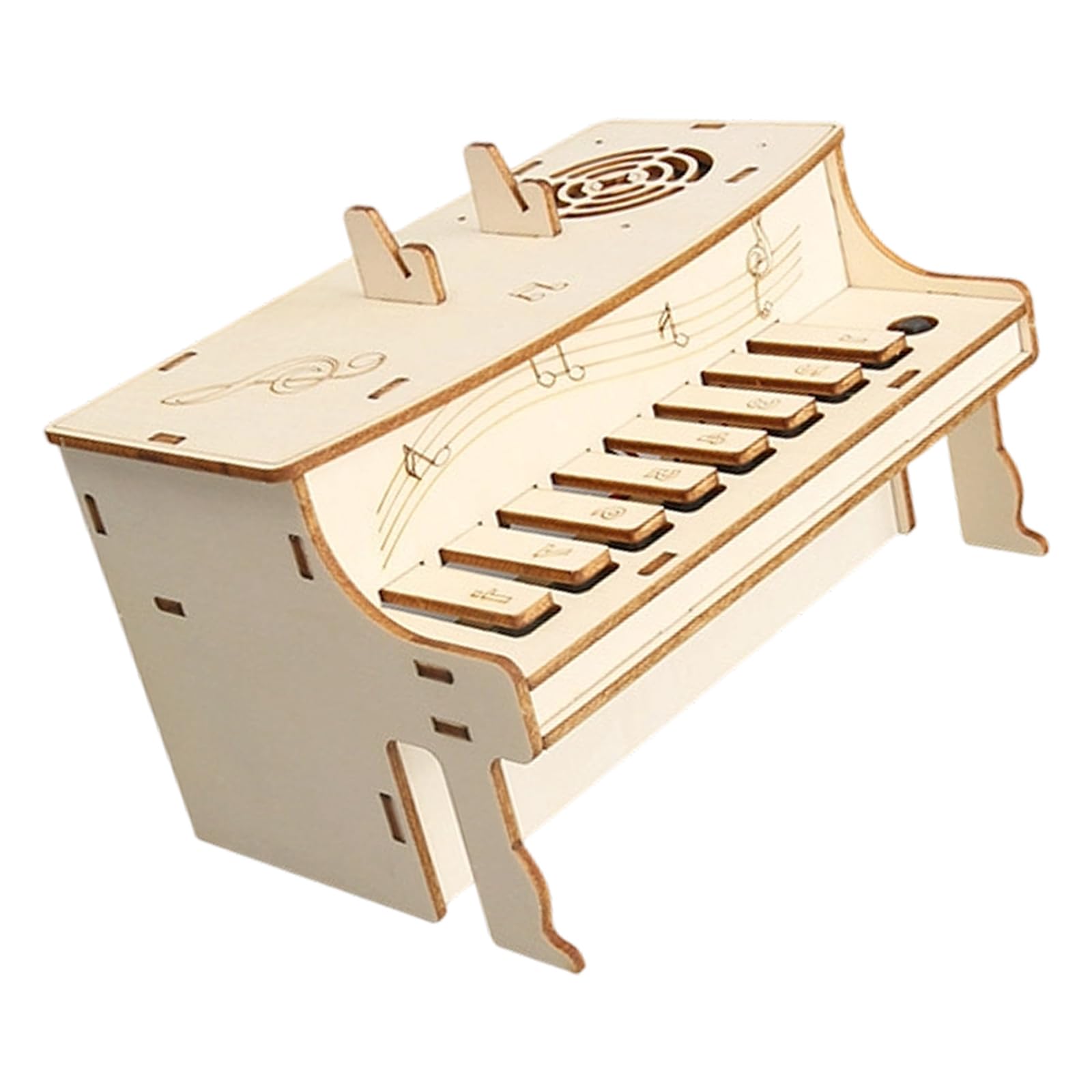 Ljmyy Wooden Electronic Piano Assembly Toy Set For Educational Toy With Music Learning Function