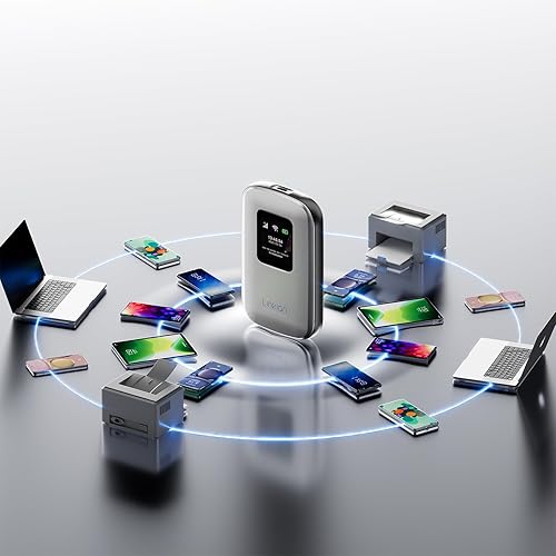 Miniatura 8 de Portable Mobile Hotspot–eSIM Global WiFi Hotspot,No SIM Card/Contract Needed, 16Devices,180+ Countries, Compact Wireless Router for International