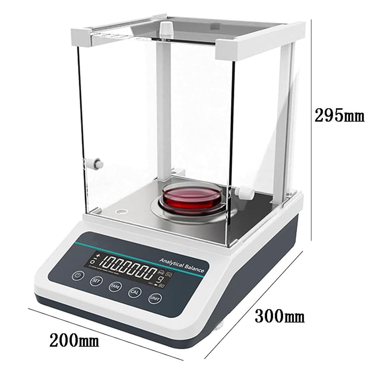 Balanza analítica Digital de Alta precisión, báscula electrónica de Laboratorio de 0,1 MG, balanza con calibración Externa automática, para joyería y experimentos científicos,