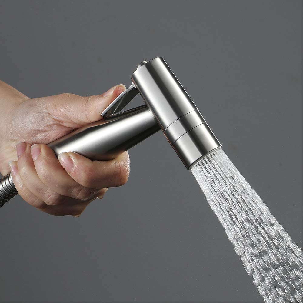 Soffione Bidet Portatile in Acciaio Inossidabile, doccetta Bidet per WC, Rubinetto Bidet per Bagno per la Pulizia del WC e l'igiene Personale.