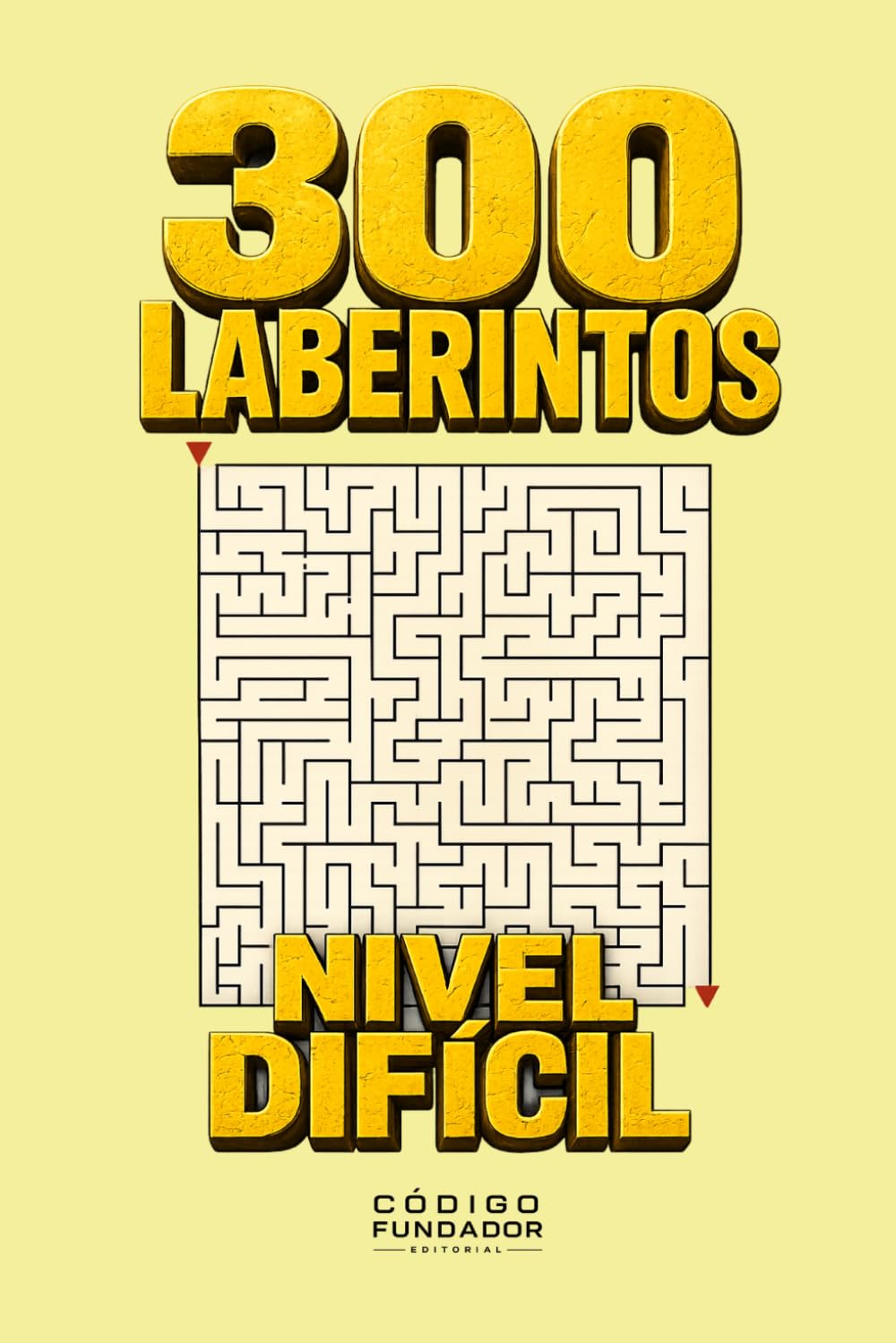 300 Laberintos Difíciles: 300 retos desafiantes para poner a prueba tu concentración, paciencia y habilidad mental (Pasatiempos)