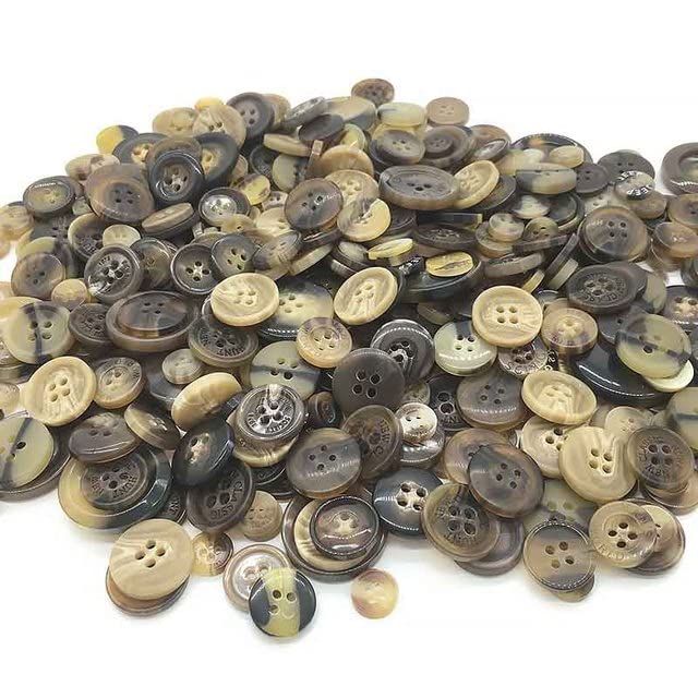 Lot De 50 Boutons Ronds 6mm Avec 4 Trous - Assortiment De Couleurs - Pour Scrapbooking & Décoration