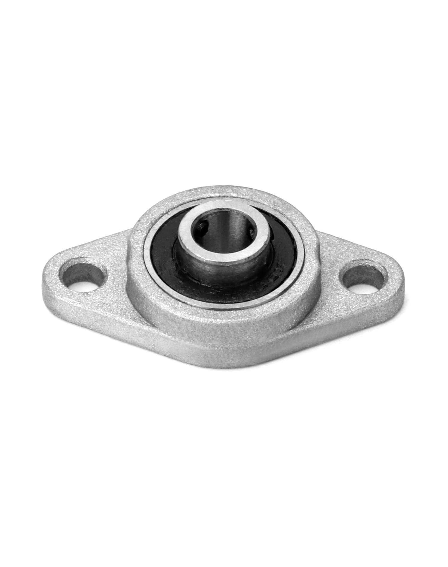 QWORK® 6 stuks KFL08 flenslager, kussenbloklager 8mm, zinklegering binnenbal, kussenblokeenheid kogellager voor 3D-printer