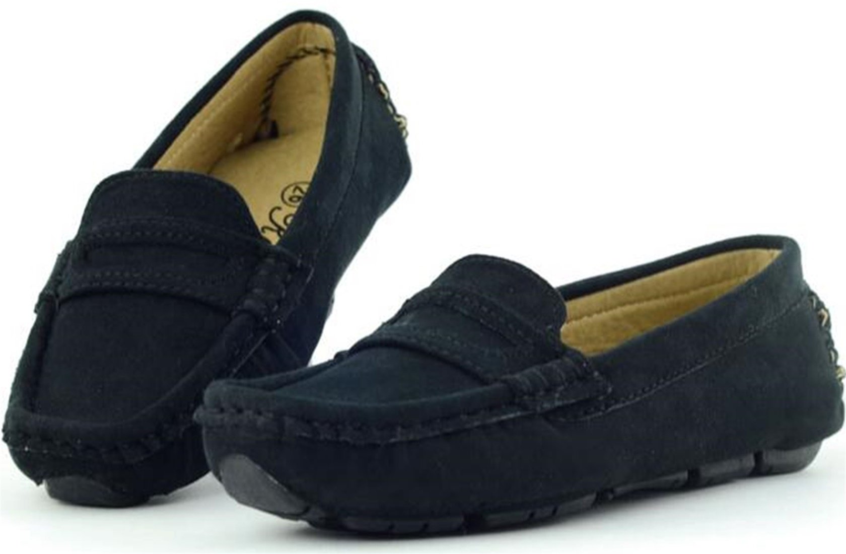 PPXID Chaussure Fille Garçon Classique Suède Flâneurs Confort Mocassins