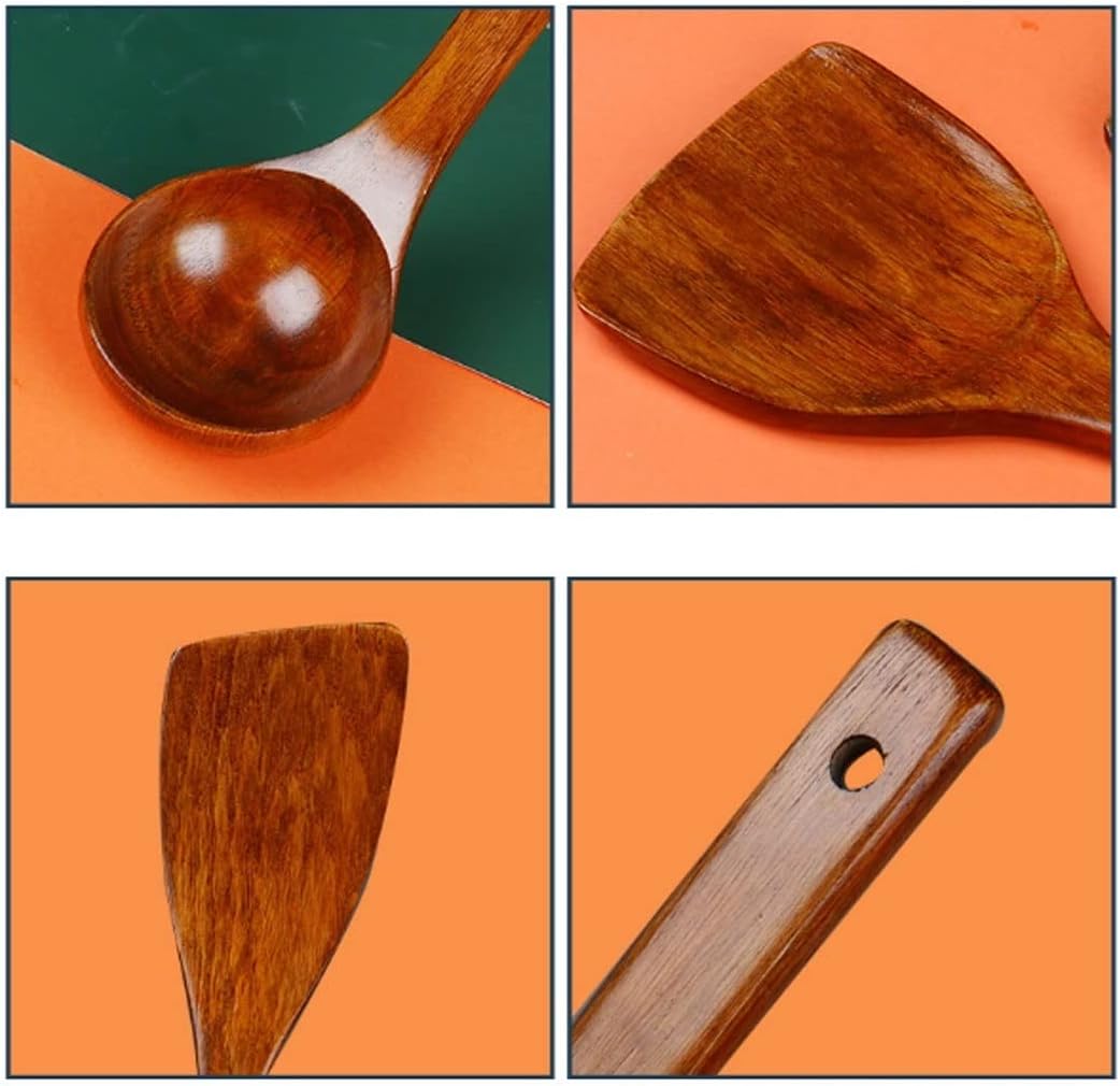 Spatulas Cooking Spoons Wood Kitchen Utensils Sets 4 Pieces Kitchen Tools & Gadgets