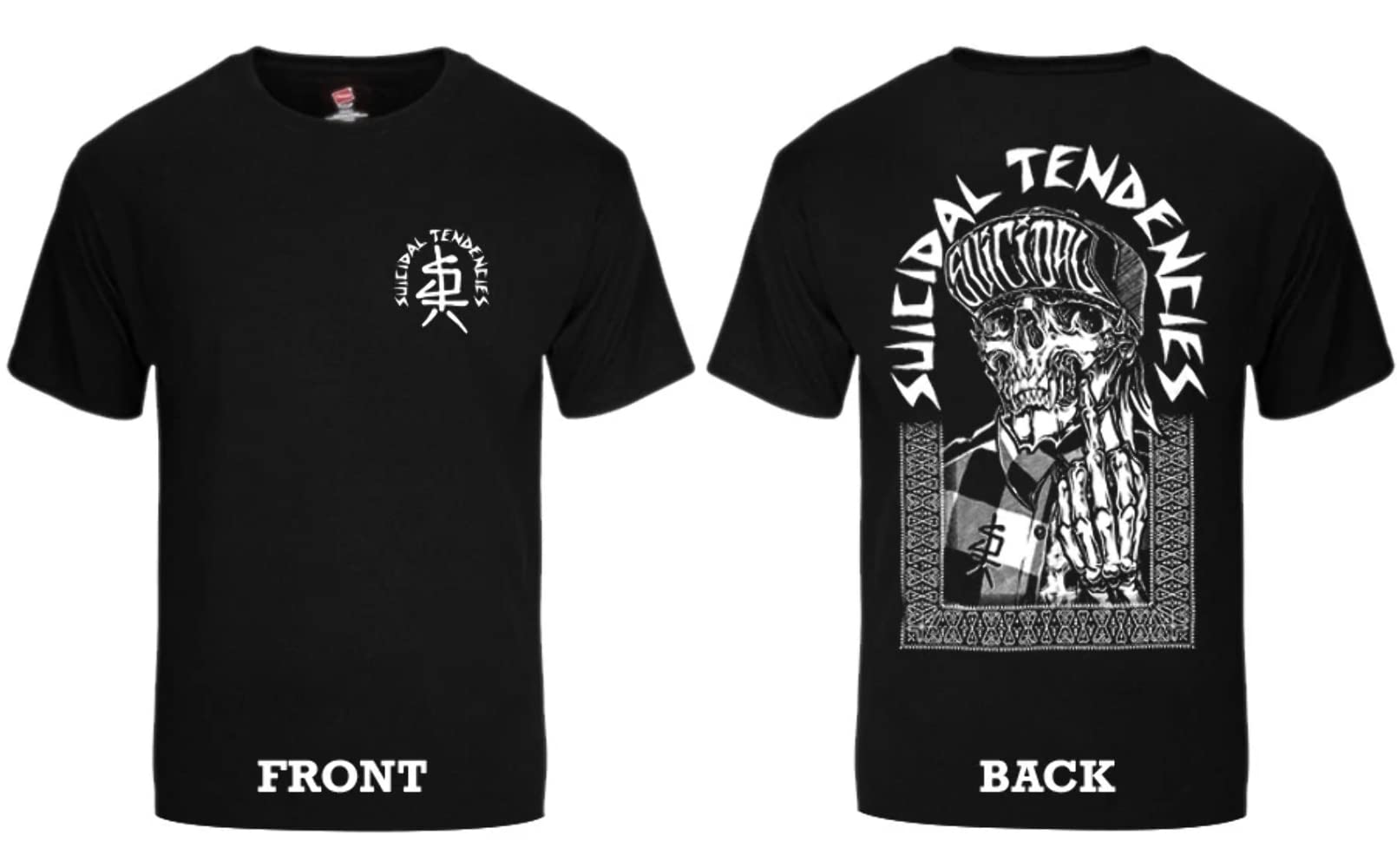 Suicidal TendenciesOfficial One Finger T-Shirt with Sticker