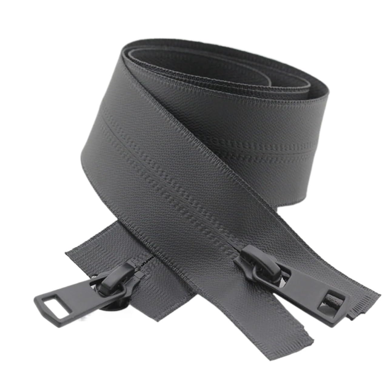zamki do szycia, 1 szt. 5# Podwójna suwakowa kurtka outdoorowa niewidoczny zamek błyskawiczny otwarte zamki nylonowe DIY szycie rękodzieło torba odzieżowa, gładka i trwała(75cm)
