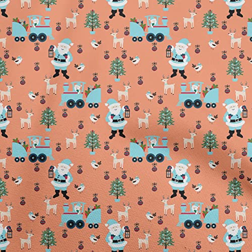 oneOone Cotton Poplin Twill Orange Fabric Christmas Sewing Craft Projects Fabric Prints By Yard 56 Inch Wide-229