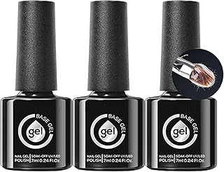 ファイバーグラスベースジェルポリッシュ - ファイバーグラスジェルネイルリペア、3個入り UV LED硬化が必要 |マニキュアアクセサリー家庭用旅行プロフェッショナルビューティーサロンアウトドア