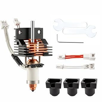 5Aplusreprap K1C Hotend Upgrade Unicorn Quick-Swap Kit for Creality K1 Series | Ceramic Heating Block, 300C All-Metal, 32mm3/s High Flow, 600mm/s High-Speed Printing, Buckle Terminal