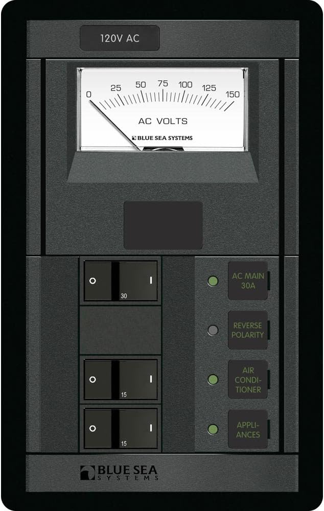 Blue Sea Systems 1206 120 Volt AC Main + 2 Positions