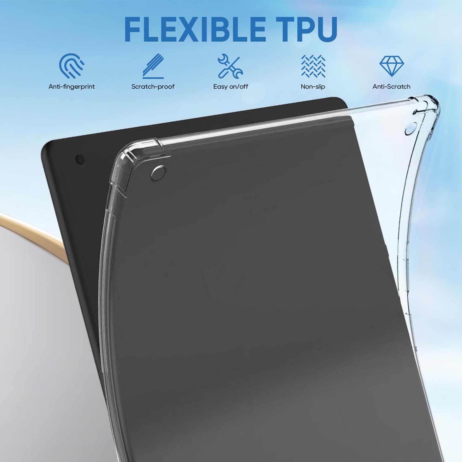 Allytechgroup Transparente Schutzhülle für Amazon Kindle Scribe 25,9 cm (10,2 Zoll) 2022, ultradünn, leicht, weiches TPU, Anti-Gelb, transparent, stoßfest, weiche Schutzhülle für Kindle Scribe,