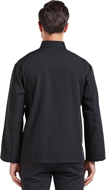 Nanxson Men's Chef Jacket with Double-Breasted, Short/Long Sleeve