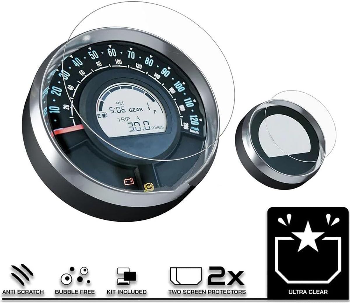 オドメーター保護フィルム ロイヤル用エンフィールド用流星350用Meteor350 2021オートバイスクラッチクラスタースクリーン