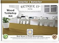 Vista 121 de Retique It Kit de acabado para encimera de madera – Vaya más allá de la imitación de madera con imprimación base de madera líquida y tintura en gel