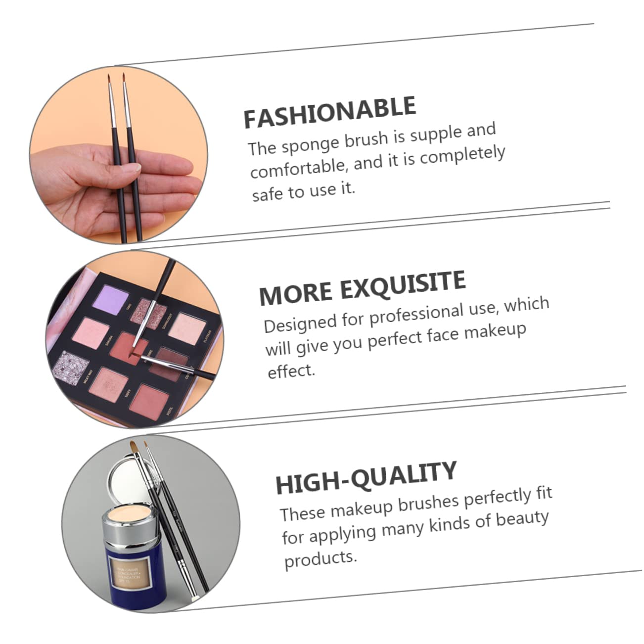 Makeup Brushes Concealer Pro Sponge Brush Dark Circle Conceal Creative Eyeliner Travel Smooth Application