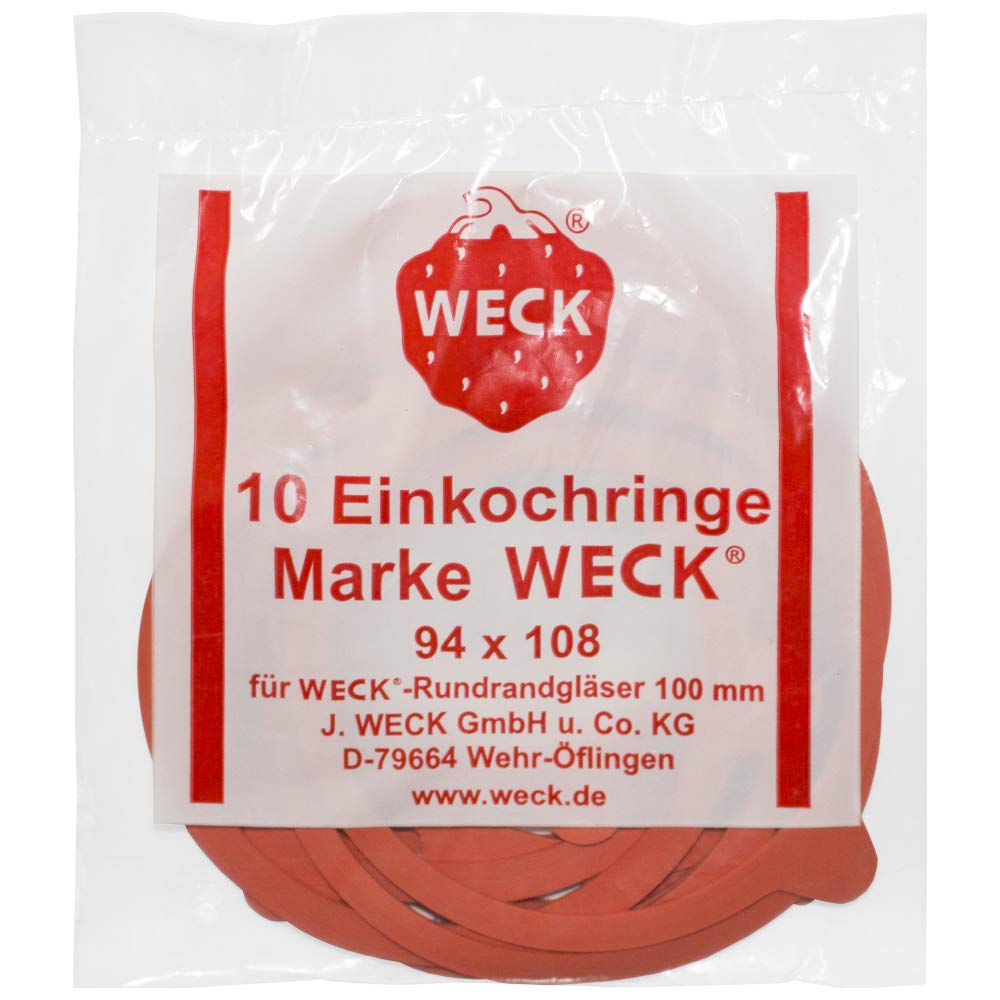 Weck - 10 Stück Frischhalteringe 94 x 108
