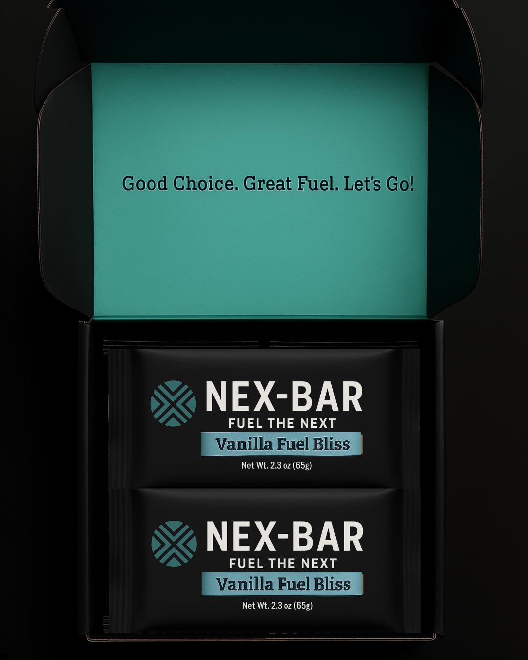 NEX-BAR Vanilla Fuel Bliss Protein Bars - 8 Pack (19G Protein) No Added Sugar, No Artificial Sweeteners