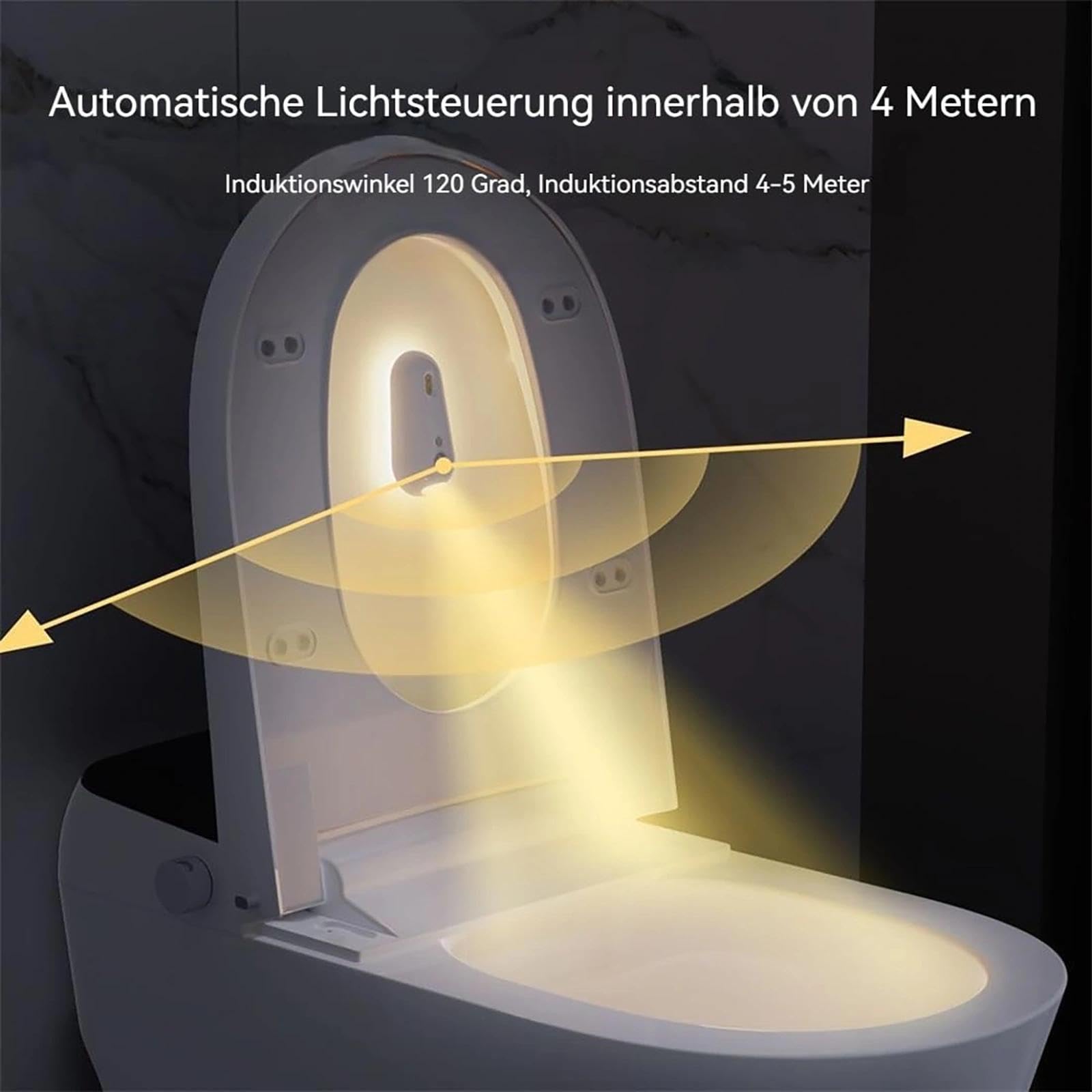 self cleaning uv toilet sanitizer and night light,uv licht gegen bakterien,uv-c lamp,selbstreinigendes uv-toiletten-desinfektionslicht 6 Farben, mit Nachtlicht & Bewegungssensor WC (A)