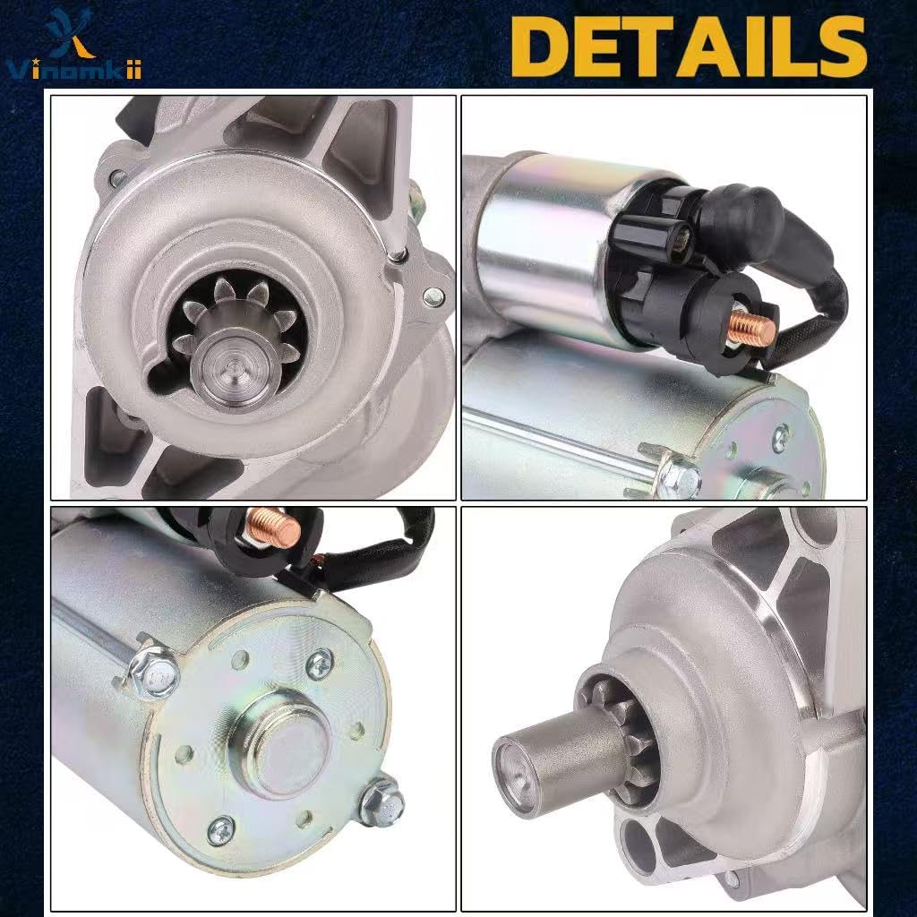 17728 New Starter Motor Compatible with Honda Accord 1998-2007,Odyssey 1999-2006,Pilot 2003-2005,Acura CL 1997-2003,TL 1999-2006 MDX 2001-2002 3.0L 3.2L 3.5L V6